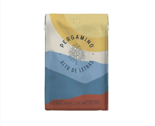 Cafe Pergamino Alto de letras en grano entero 360g