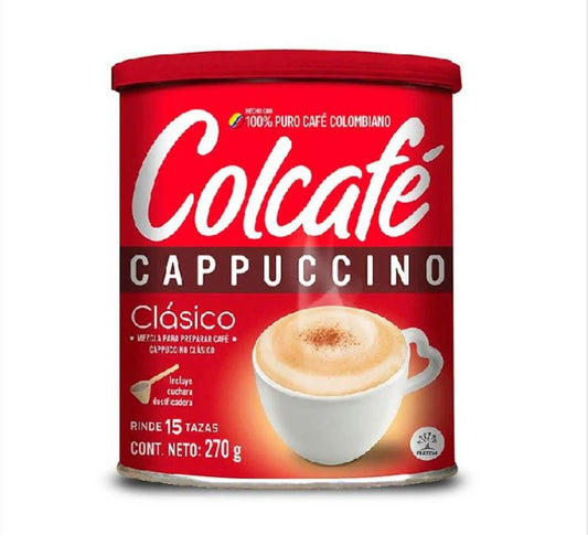 Colcafe Cafe cappuccino sabor natural clasico x270gr