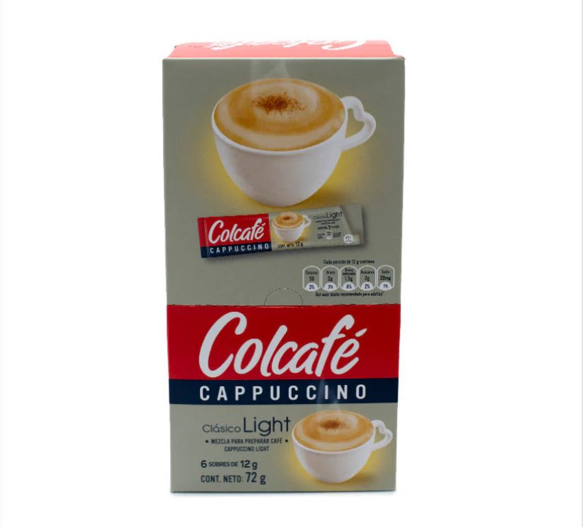 Colcafe cafe cappuccino clasico light x6uni x18gr c/u
