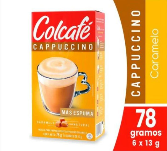 Colcafe Capuccino Caramelo Cafe 78g - 6 unid (1 pack)