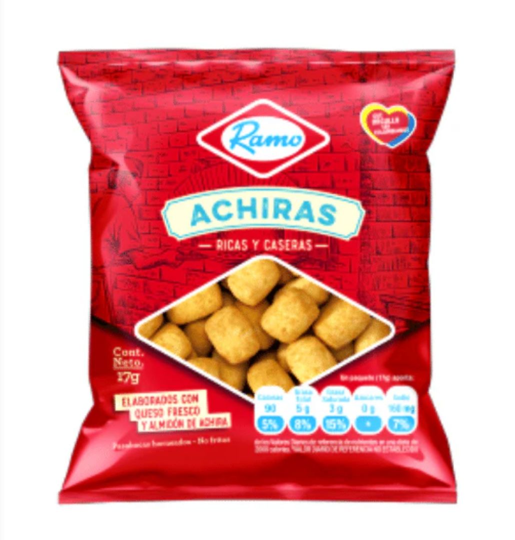 Achiras Ramo 6 unidades 102gr Snack