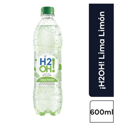 AGUA H2O SABOR LIMA LIMON X600ML