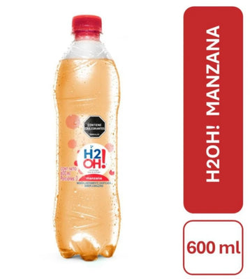 AGUA H2O SABOR MANZANA x 600ML