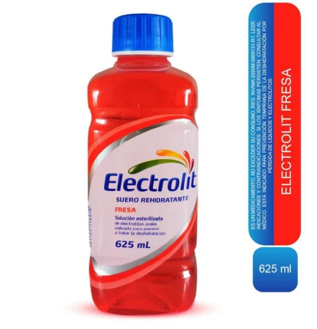 Electrolit Suero rehidratante sabor fresa x625ml
